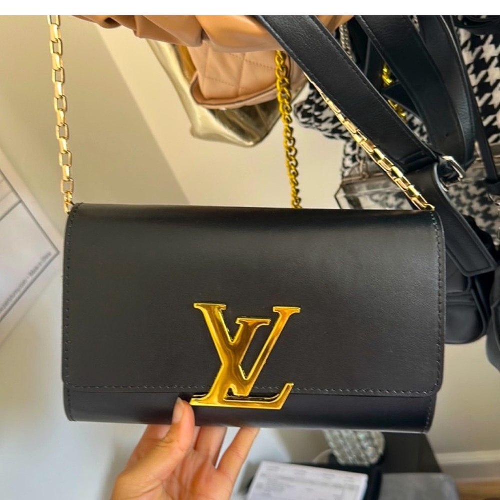 Lv black with gold
